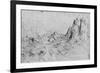 'View of a Mountain Range', c1480 (1945)-Leonardo Da Vinci-Framed Giclee Print