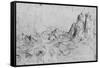 'View of a Mountain Range', c1480 (1945)-Leonardo Da Vinci-Framed Stretched Canvas