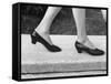 View of a New Type of Woman's Shoe-Yale Joel-Framed Stretched Canvas