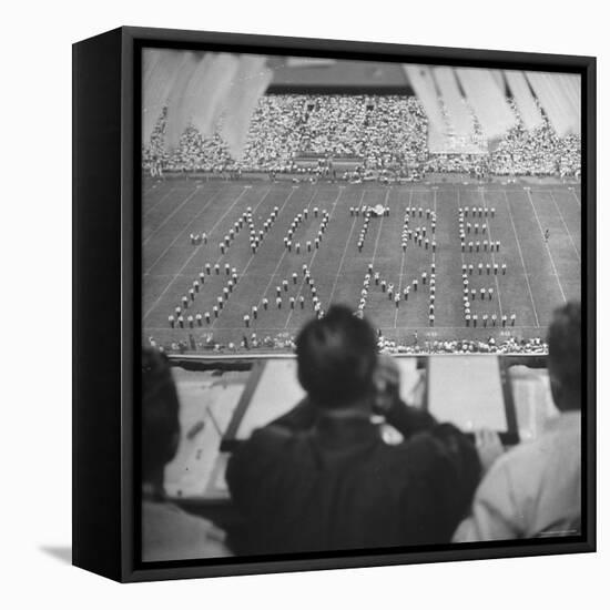 View of a Notre Dame Football Game-Mark Kauffman-Framed Stretched Canvas