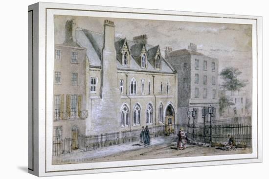 View of a Nunnery in Osnaburgh Street, London, C1830-Thomas Hosmer Shepherd-Stretched Canvas