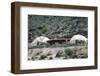 View of a Pair of Connected, Geodesic Domes with a Patio (Built by John Hardaways)-John Dominis-Framed Photographic Print