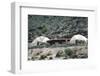 View of a Pair of Connected, Geodesic Domes with a Patio (Built by John Hardaways)-John Dominis-Framed Photographic Print