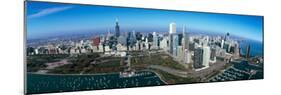 View of a Park in a City, Millennium Park, Lake Michigan, Chicago, Cook County, Illinois, USA-null-Mounted Photographic Print