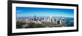 View of a Park in a City, Millennium Park, Lake Michigan, Chicago, Cook County, Illinois, USA-null-Framed Photographic Print