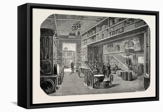 View of a Part of the Gautrot Stores, France. 1855-null-Framed Stretched Canvas