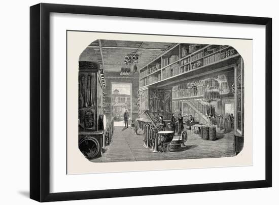 View of a Part of the Gautrot Stores, France. 1855-null-Framed Giclee Print