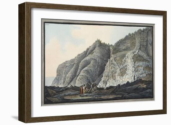 View of a Part of the Inside of the Cone of the Mountain of Somma-Pietro Fabris-Framed Giclee Print