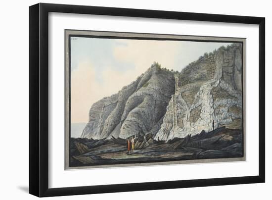 View of a Part of the Inside of the Cone of the Mountain of Somma-Pietro Fabris-Framed Giclee Print