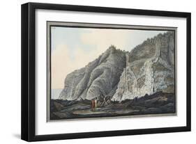 View of a Part of the Inside of the Cone of the Mountain of Somma-Pietro Fabris-Framed Giclee Print