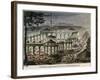 View of a Party Celebrated Among the Ruins of the Bastille Prison-null-Framed Giclee Print