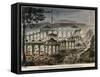 View of a Party Celebrated Among the Ruins of the Bastille Prison-null-Framed Stretched Canvas