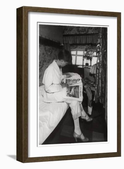 View of a Passenger Cabin on Board Zeppelin Lz 127 Graf Zeppelin, 1933-null-Framed Giclee Print