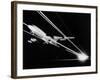 View of a Passenger Jet Flying-null-Framed Photographic Print