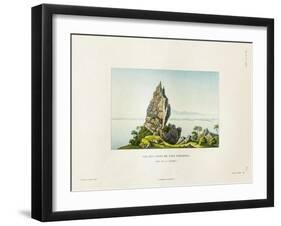 View of a Peak on the Island of Bora Bora-Ambroise Tardieu-Framed Giclee Print