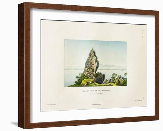 View of a Peak on the Island of Bora Bora-Ambroise Tardieu-Framed Giclee Print