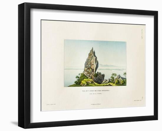 View of a Peak on the Island of Bora Bora-Ambroise Tardieu-Framed Giclee Print