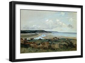 View of a Port in Brittany-null-Framed Giclee Print