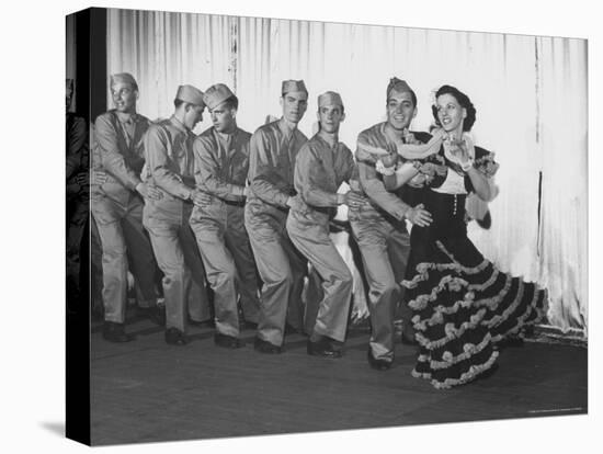 View of a Production of the Play "We're Telling You" at a WAC and Soldier Show-Charles E^ Steinheimer-Stretched Canvas