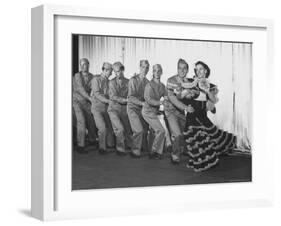 View of a Production of the Play "We're Telling You" at a WAC and Soldier Show-Charles E^ Steinheimer-Framed Photographic Print