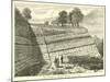 View of a Quarry "Section" or Cutting-null-Mounted Giclee Print