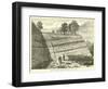 View of a Quarry "Section" or Cutting-null-Framed Giclee Print