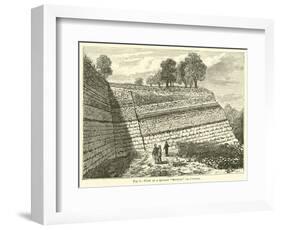 View of a Quarry "Section" or Cutting-null-Framed Giclee Print