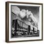 View of a Railcar Loaded with Iron Ore Moving Along the Tracks-Charles E^ Steinheimer-Framed Photographic Print