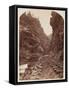 View of a Railroad in the Rockies, C.1865 (Albumen Print from Wet Collodion Negative)-William Henry Jackson-Framed Stretched Canvas