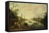 View of a River, Joost Cornelisz Droochsloot-Joost Cornelisz Droochsloot-Framed Stretched Canvas