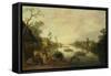 View of a River, Joost Cornelisz Droochsloot-Joost Cornelisz Droochsloot-Framed Stretched Canvas