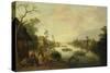 View of a River, Joost Cornelisz Droochsloot-Joost Cornelisz Droochsloot-Stretched Canvas