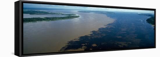 View of a River, Manaus, Amazon River, Amazonas, Brazil-null-Framed Stretched Canvas