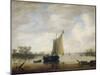 View of a River-Jeronymus van Diest II-Mounted Art Print