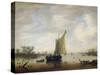 View of a River-Jeronymus van Diest II-Stretched Canvas