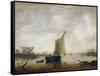 View of a River-Jeronymus van Diest II-Framed Stretched Canvas