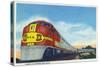 View of a Santa Fe Streamlined Train-Lantern Press-Stretched Canvas