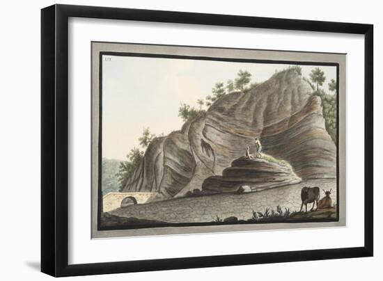 View of a Section of a Part of the Cone of Astruni Taken at the Entrance of This Volcano-Pietro Fabris-Framed Giclee Print