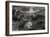 View of a Section of the Serpentine's Drainage System in Hyde Park, London, C1817-John Claude Nattes-Framed Giclee Print