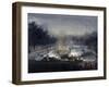 View of a Sham Fight on the Serpentine, Hyde Park, London, 1814-Charles Calvert-Framed Giclee Print