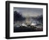 View of a Sham Fight on the Serpentine, Hyde Park, London, 1814-Charles Calvert-Framed Giclee Print