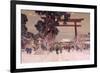 View of a Shinto Shrine, c.1889-Sir Alfred East-Framed Giclee Print