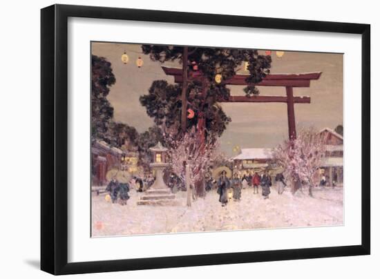 View of a Shinto Shrine, c.1889-Sir Alfred East-Framed Giclee Print