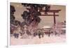 View of a Shinto Shrine, c.1889-Sir Alfred East-Framed Giclee Print