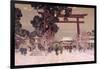 View of a Shinto Shrine, c.1889-Sir Alfred East-Framed Giclee Print