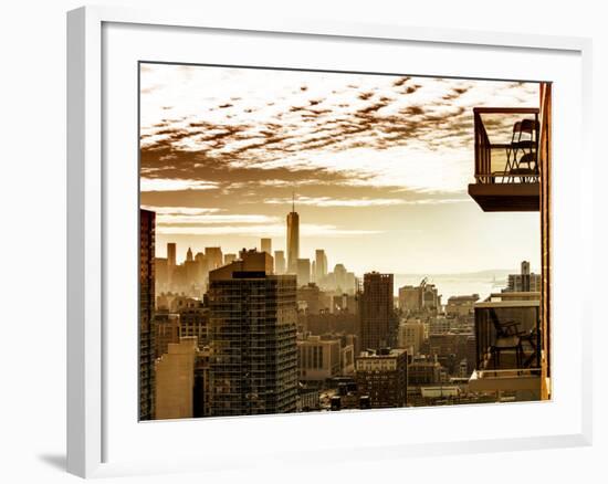 View of a Skyscraper at Sunset-Philippe Hugonnard-Framed Photographic Print