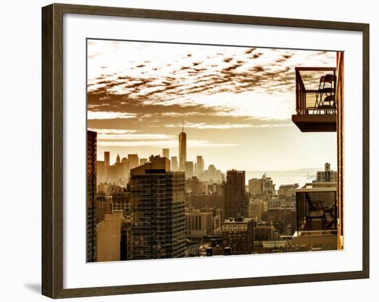 View of a Skyscraper at Sunset-Philippe Hugonnard-Framed Photographic Print