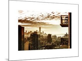 View of a Skyscraper at Sunset-Philippe Hugonnard-Mounted Art Print