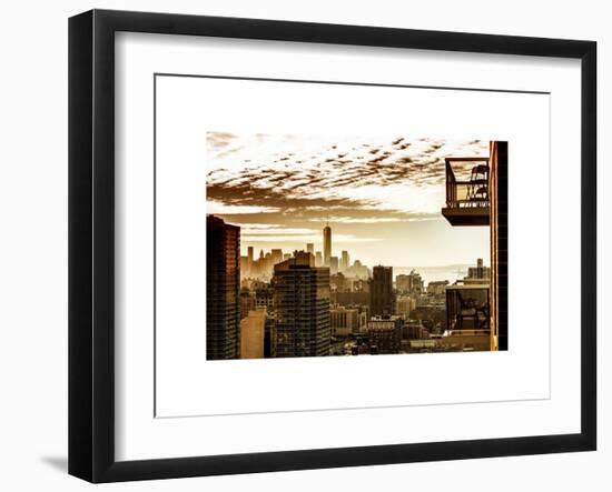 View of a Skyscraper at Sunset-Philippe Hugonnard-Framed Art Print