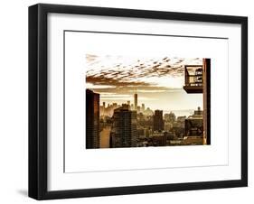 View of a Skyscraper at Sunset-Philippe Hugonnard-Framed Art Print